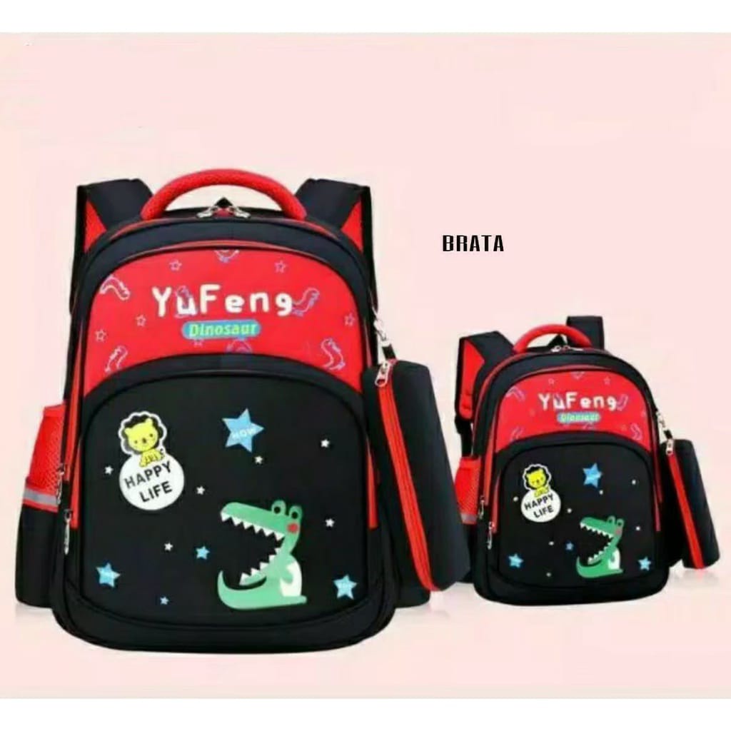 TAS ANAK SEKOLAH UNISEX CROCOD!LE / TAS ANAK PEREMPUAN / TAS ANAK