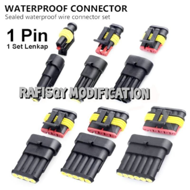1P Soket Konektor Kabel Anti Air 1 Pin Socket Waterproof Connector