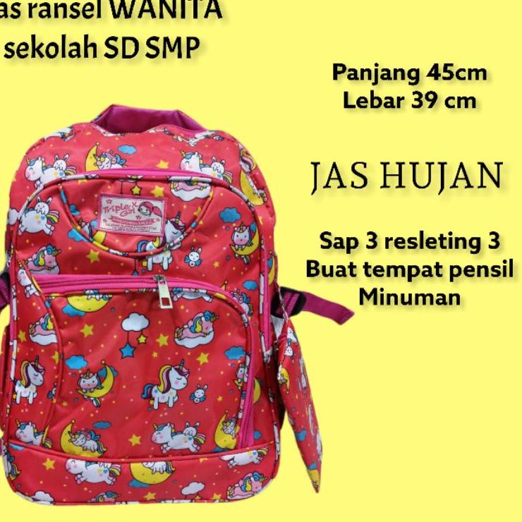 Barang Pilihan.. tas ransel sekolah wanita SD SMP terbaru 2022