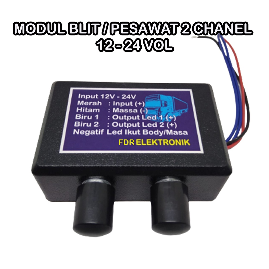 modul lampu pesawat 2channel/modul lampu pesawat atau blit 2channel 2trimpot/modul lampu pesawat 2tr