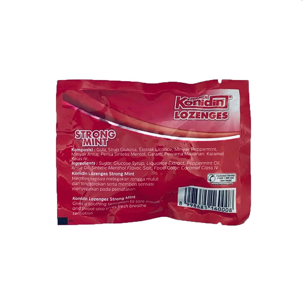 Permen Konidin Lozenges / Strong Mint / isi 6 butir x 2.5g