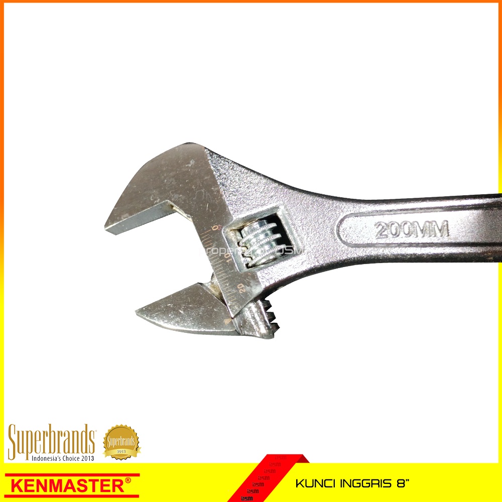 Kenmaster Kunci Inggris 8&quot; / Adjustable Wrench