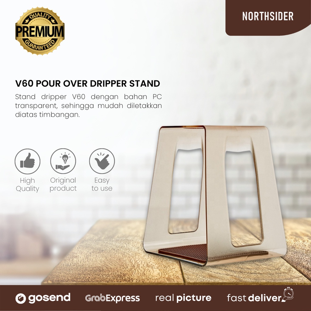 KOPI V60 DRIPPER POUR OVER STAND MANUAL BREW COFFEE TEA EM-010