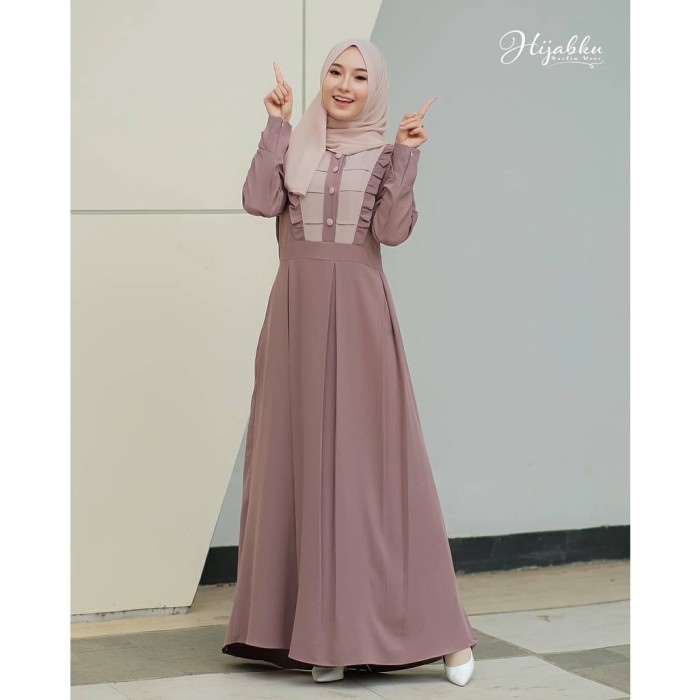 TRAND model Baju Gamis Remaja Terbaru N muslimah Kekinian 2022 Gamismu