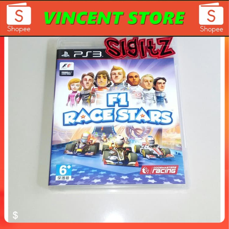 PRODUK ORIGINAL!!! bd PS3 kaset game F1 RACE STARS FORMULA 1