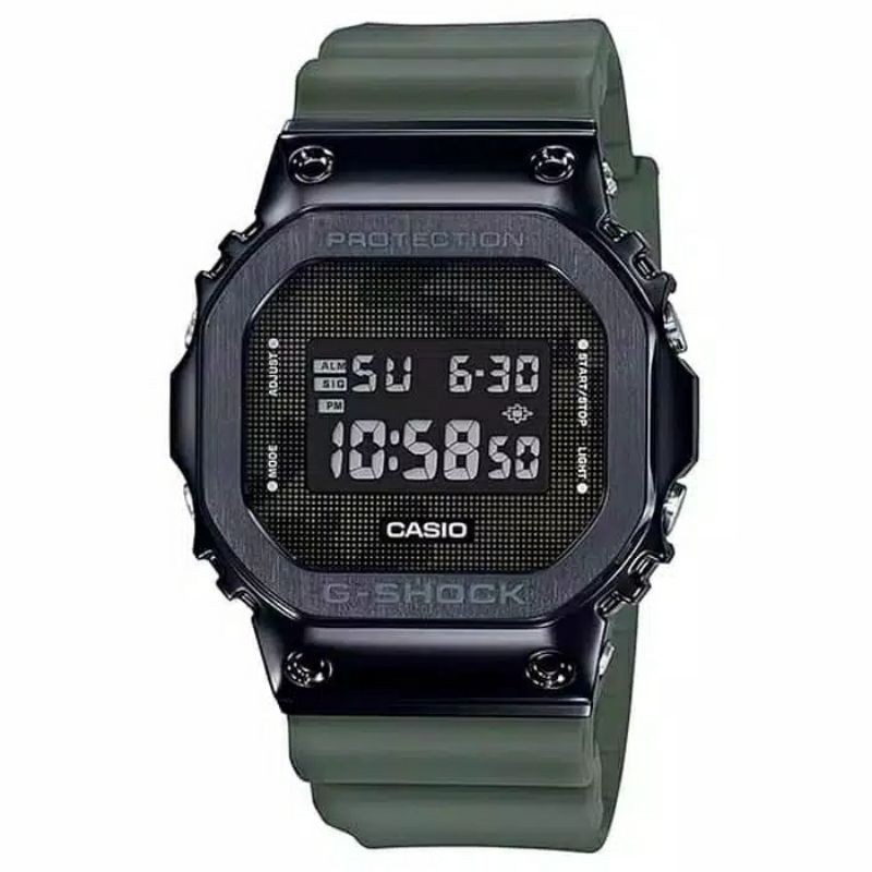 JAM PRIA Casio G SHOCK GM 5600B 3DR ORIGINAL GREEN BLACK