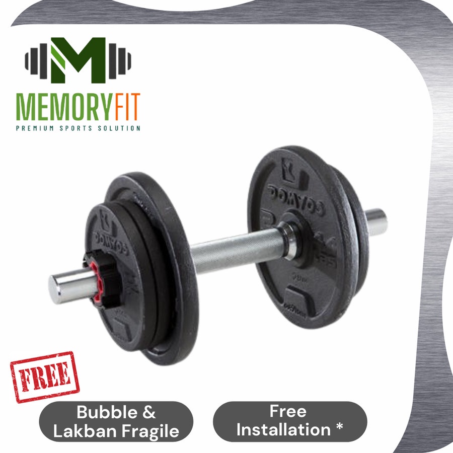 DOMYOS - KIT DUMBELL SET 10 KG DUMBELL / DUMBELL / BARBELL