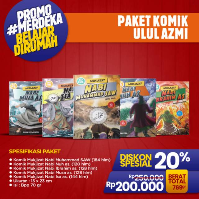 [ZIYAD] Paket Komik Ulul Azmi - Buku Anak