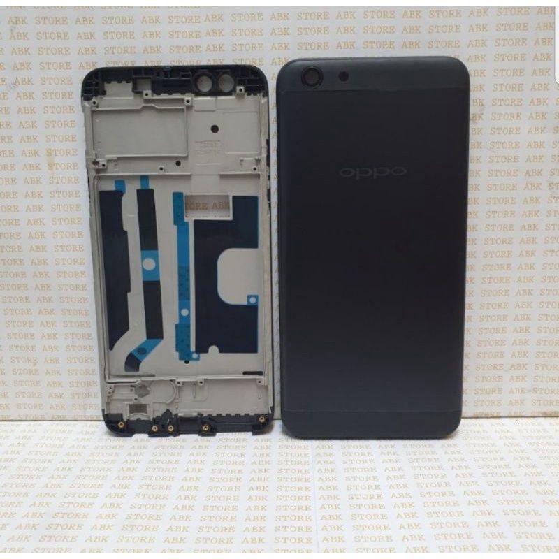 FRAME+BACKDOOR CASING KESING HOUSING FULLSET OPPO F3 ORIGINAL