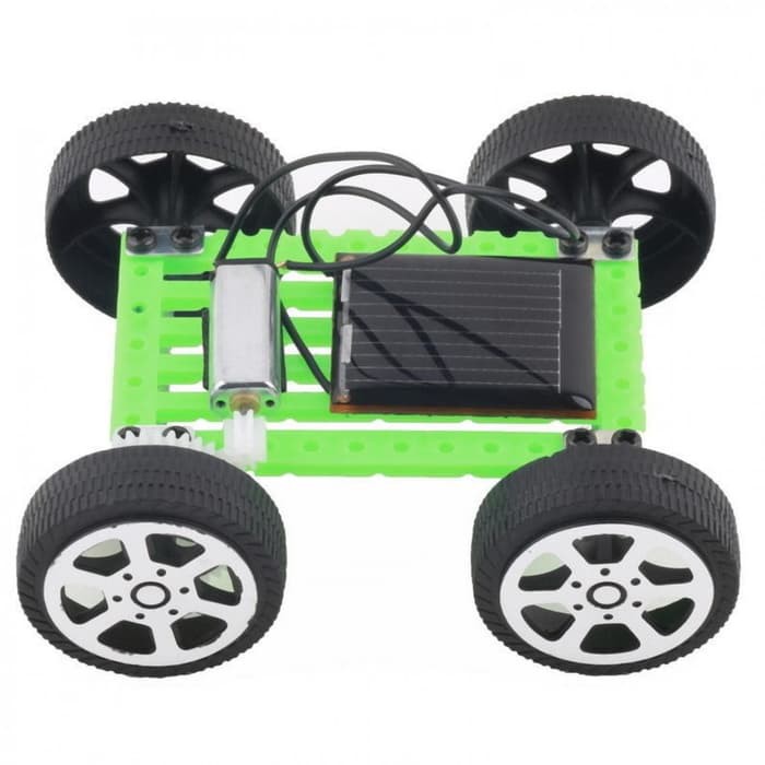 Mobil Mini Solar Car DIY Children Educational Robot Praktek