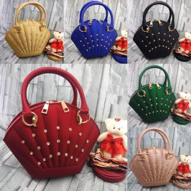 Tas Jelly Matte Kerang Diamond UK 25cm Tas Fashion Tas Jelly Mate PANENSTORE