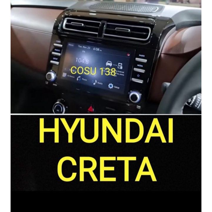 anti gores nano glass original 9h head unit hyundai creta 2022
