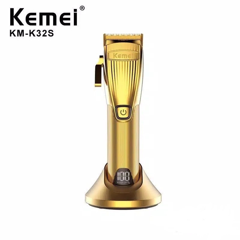 Kemei Km-K32S Alat Cukur Rambut Elektrik Wireless Rechargeable