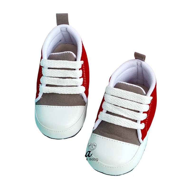 sepatu bayi prewalker laki laki 0 12 bulan murah / sneakers tali baby shoes prewalker perempuan laki laki fashion anak ARION