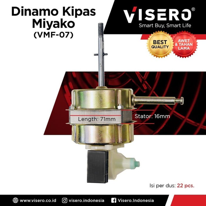 Motor Dinamo Kipas Angin Miyako Visero ( VMF-07)