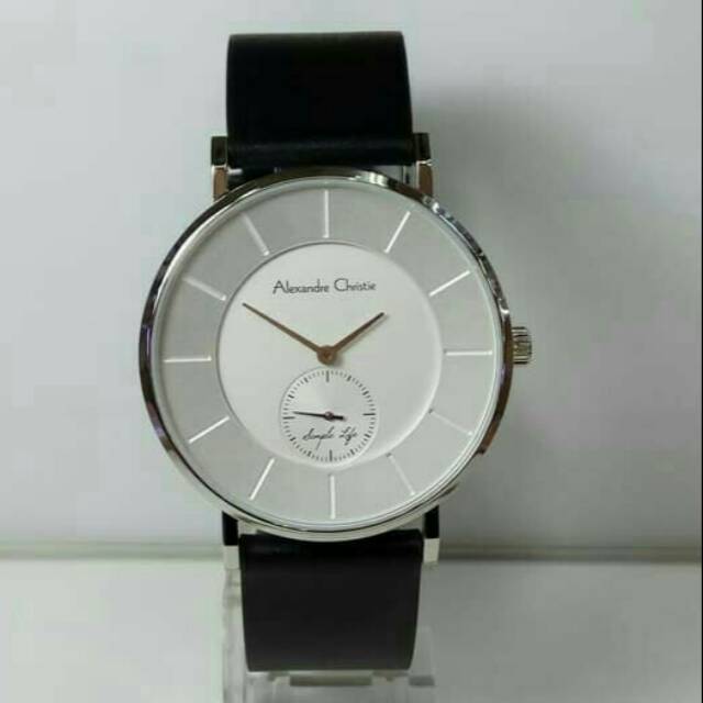 JAM TANGAN PRIA ALEXANDRE CHRISTIE AC 8484 SILVER WHITE