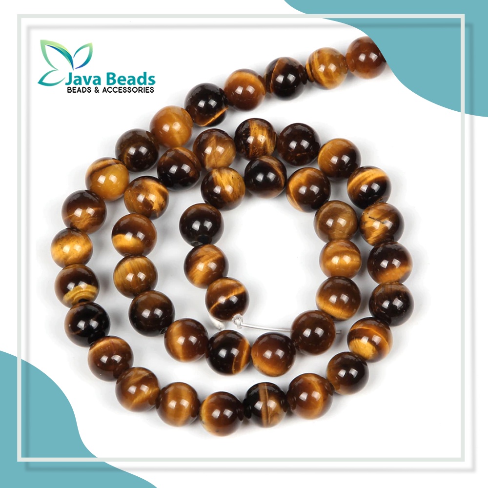 Bahan Gelang Batu Alam Tiger Eye Natural