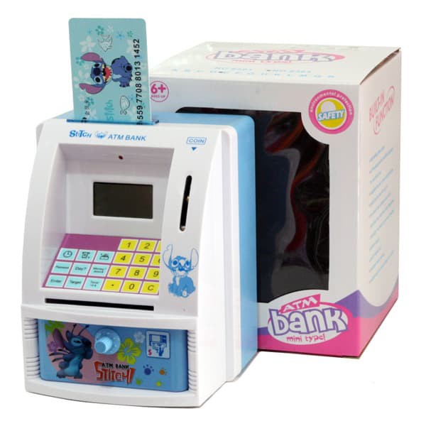 New Model Mainan Anak Celengan Atm Mini Hello Kitty Mesin 