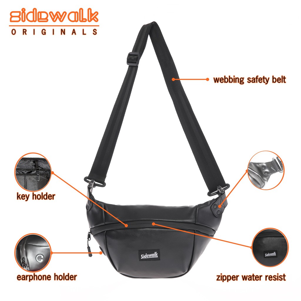 Sidewalk Core 4.0 Tas Kulit Sintetis Waistbag Pria