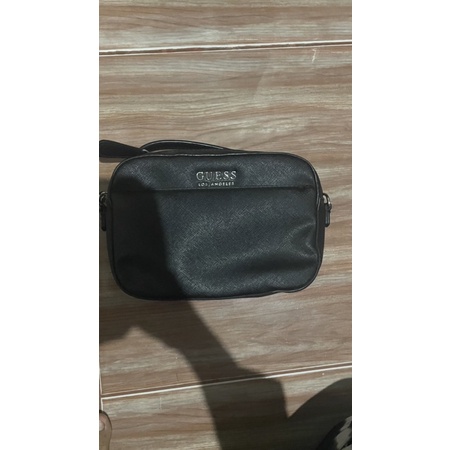 sling bag guess black long original store