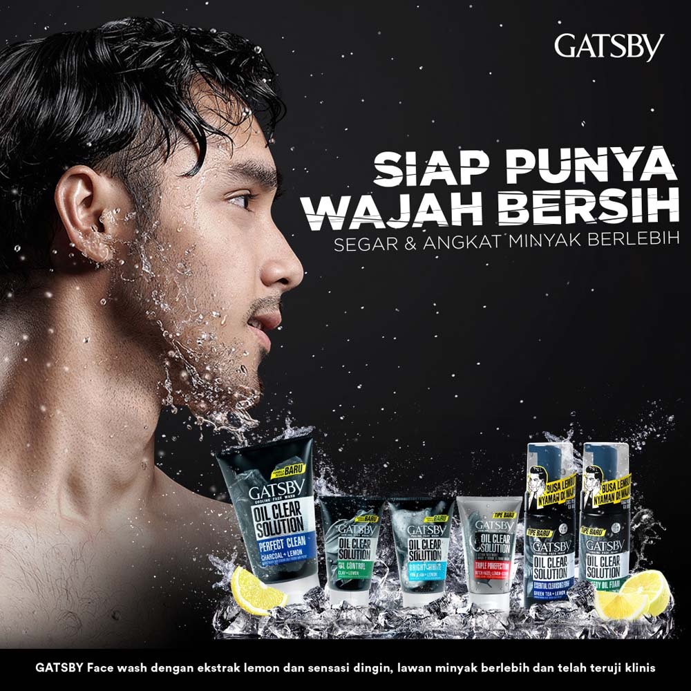 Gatsby Cooling Face Wash Oil Clean Solution - Perfect Clean 100 g