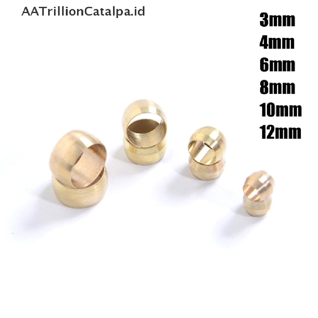 Aatrillioncatalpa 10pcs ring Segel Kompresi OD Bahan Kuningan