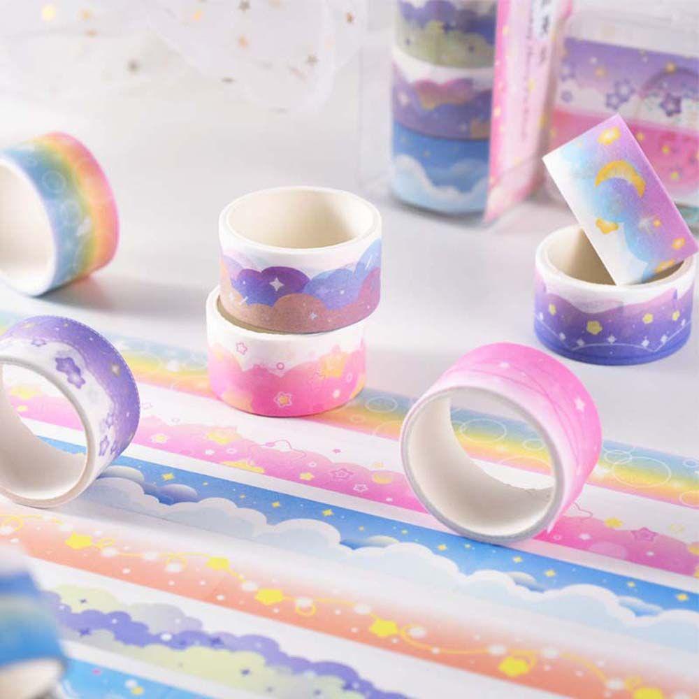 Mxbeauty Stationery Tape Dreamy Album Scrapbooking Jepang Perlengkapan Sekolah Diary Border Stiker