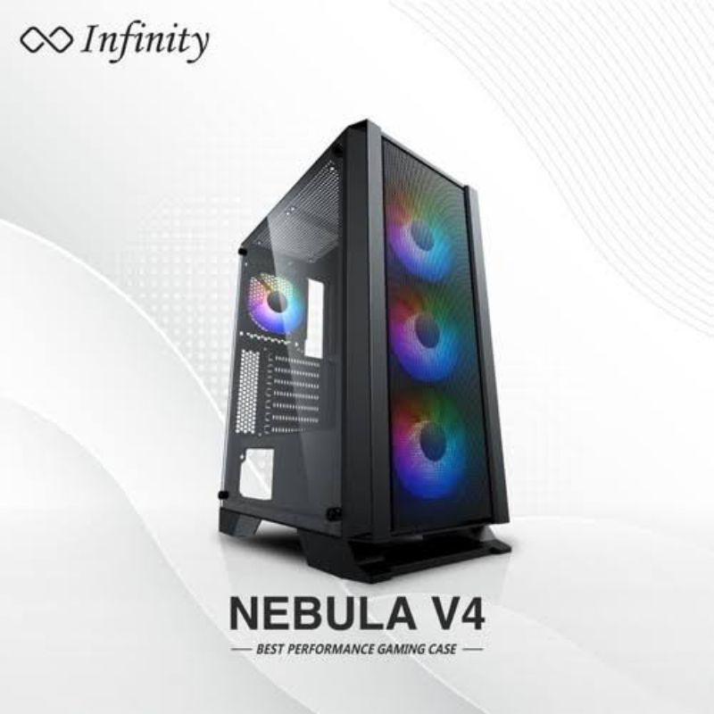 Casing PC Gaming Infinity Nebula V4 Black include 3 FAN