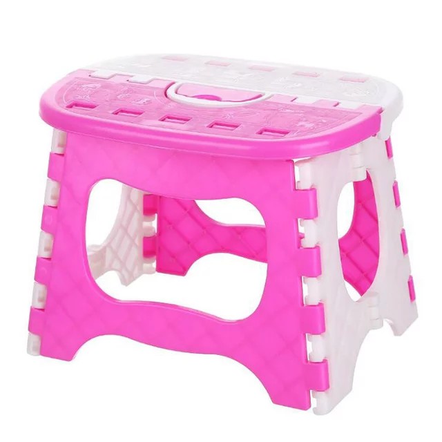 dc88 - Bangku Lipat Anak / Kursi Lipat Mini Plastik / Foldable Chair Portable Mix Colour /Bangku