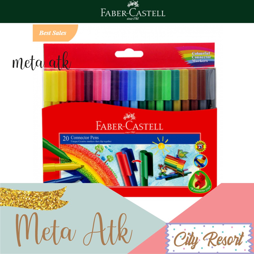 

Connector Pen / Spidol Warna isi 20 Faber Castell