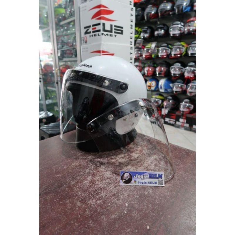 Visor Flat injak snail Retro Cargloss Bogo NJS Zeus universal bisa semua helm model bogo dll