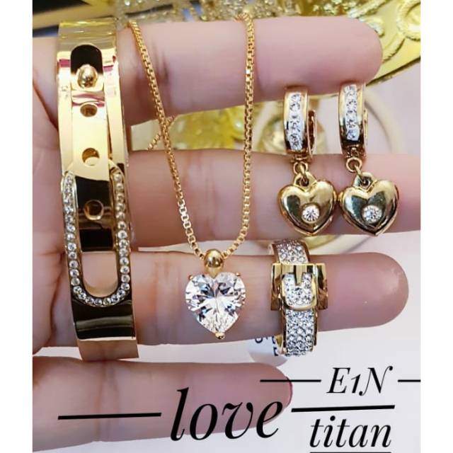 PERHIASAN TITANIUM SET