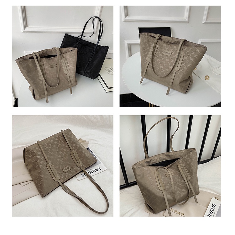 Tas Tote Bag Wanita Kasual Multifungsi Shoulder Bag Tas Hand Bag Kain Oxford Polyester Satu7an T277