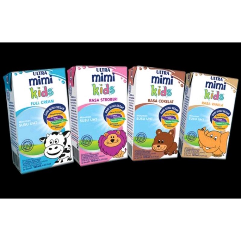 susu kotak ultra milk mimi kids 125 ml