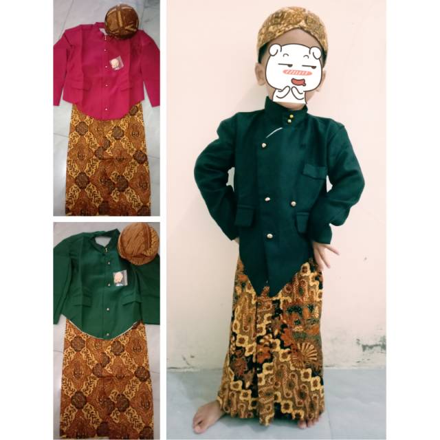 Jual BAJU ADAT JAWA ANAK COWOK KOMPLIT | Shopee Indonesia