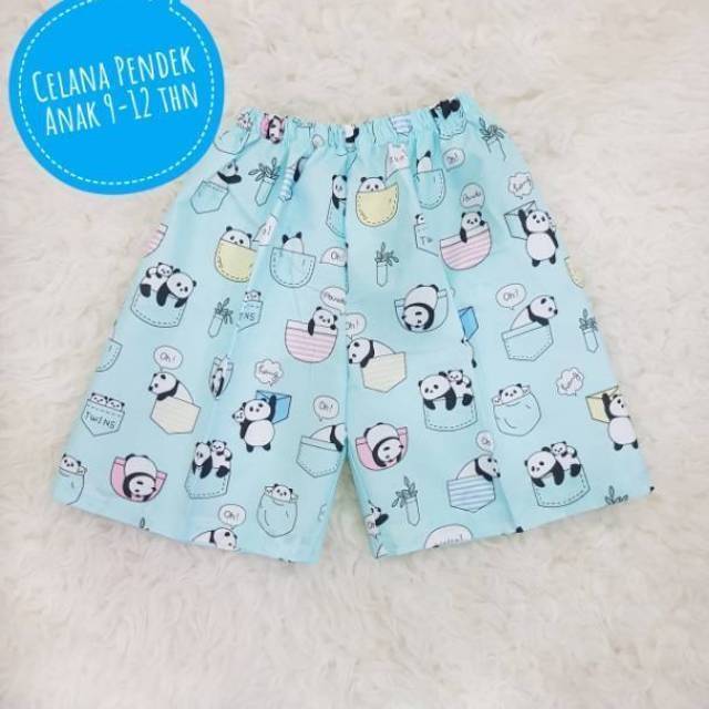 Celana Pendek Anak Katun Premium 9-12