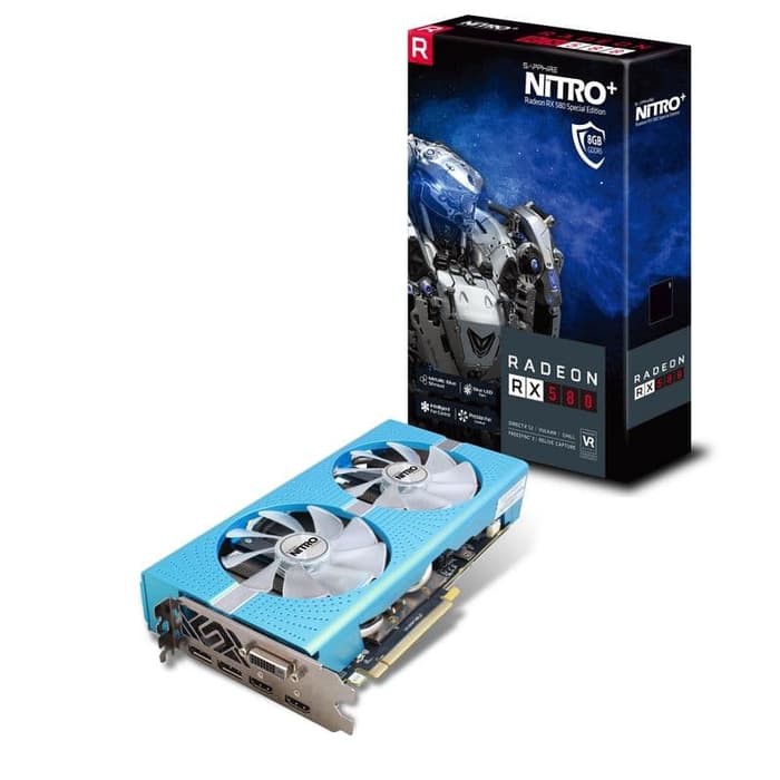 HANYA MENJUAL BERKUALITAS  SAPPHIRE NITRO+ Radeon RX 580 8GB GDDR5 Special Edition