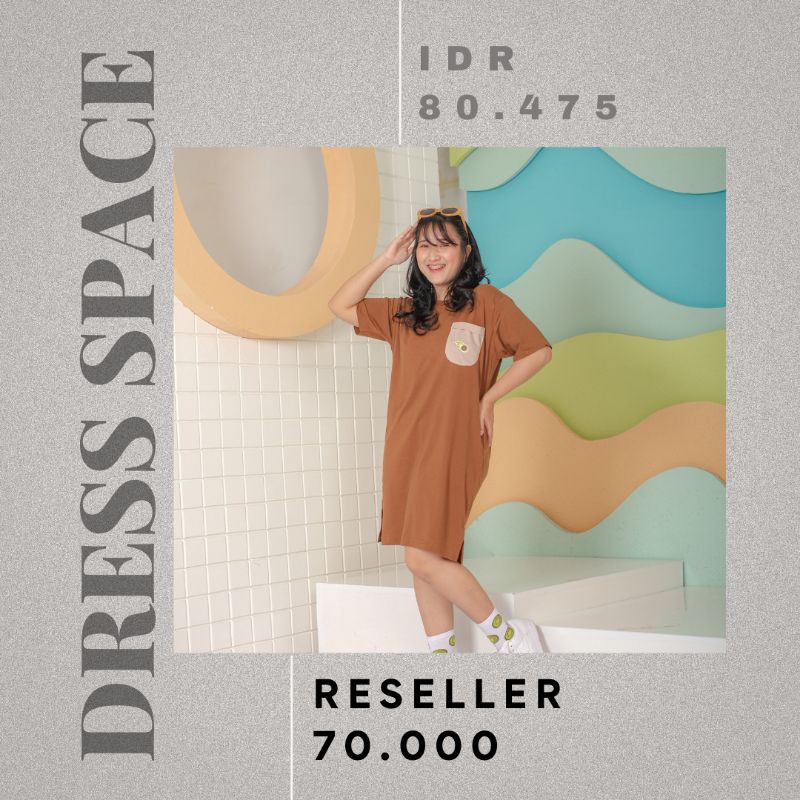 DRESS SPACE DEWASA - Promo 10.10 Dress Daster Baju Tidur Casual Planet Lucu Murah Kekinian