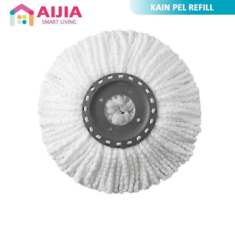 AIJIA Kain Pel Refill Mop Spin | Kain Pel Lantai | Kain Pel Otomatis | Mop Refill Microfiber- 020101