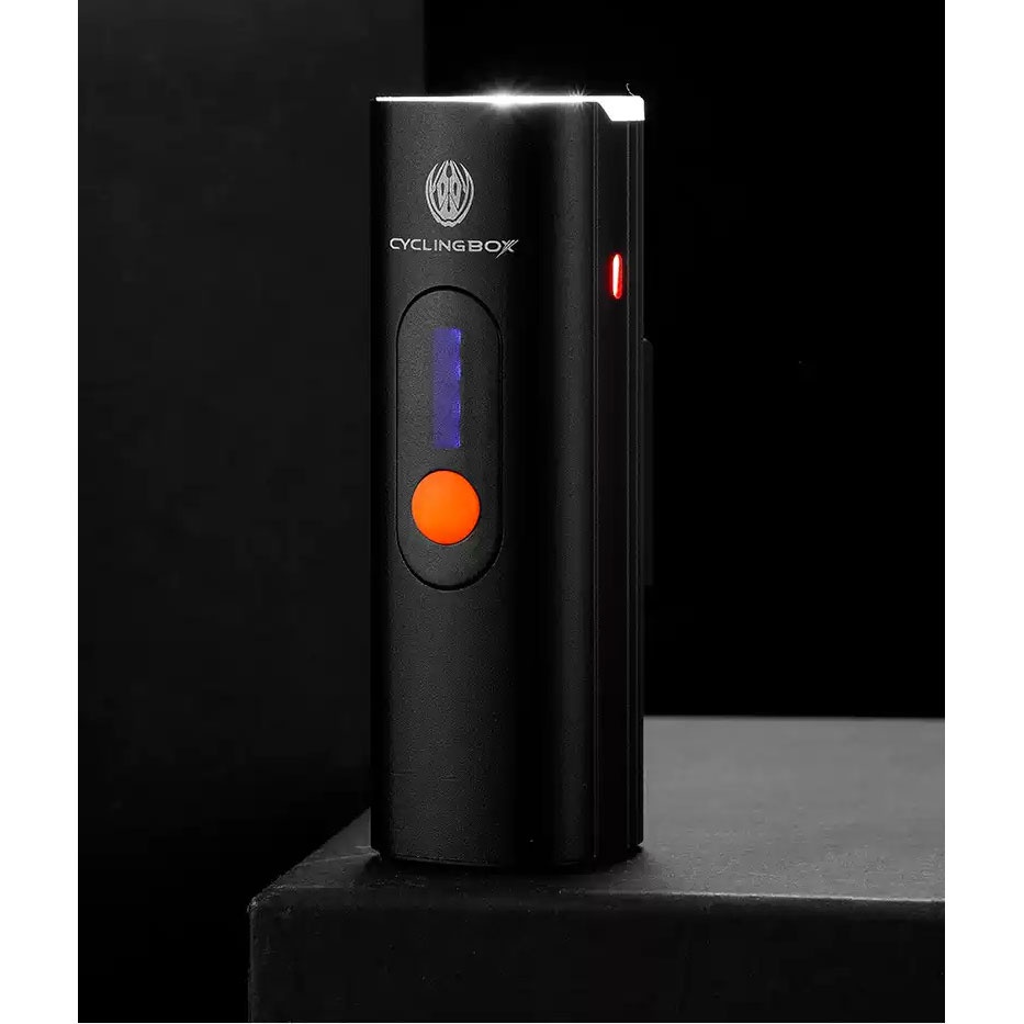 CYCLINGBOX Lampu Sepeda LED L2 USB Rechargeable 1500 mAh - C-1815 - Black