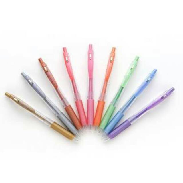 

Pulpen Sarasa Shiny Colour 1.0mm 12warna ukuran Balliner