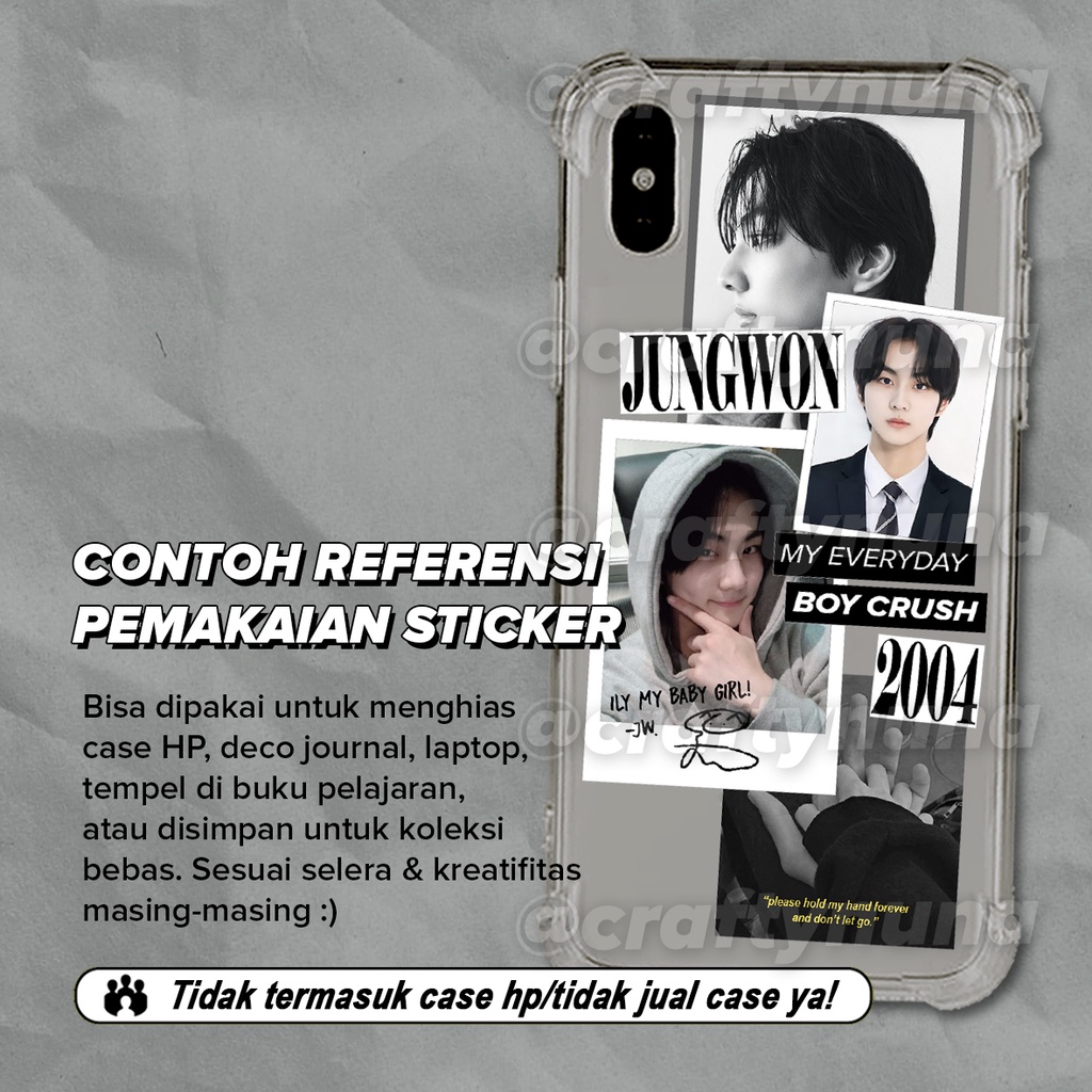 BARU! ENHYPEN BOY CRUSH AESTHETIC STICKER SET DECO CASE HP STIKER BOYFIE ESTETIK KPOP JOURNAL