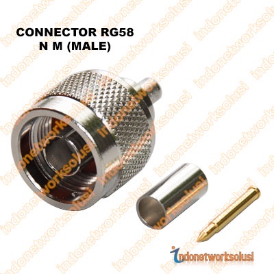 KONEKTOR CONNECTOR RG58 N M (MALE)