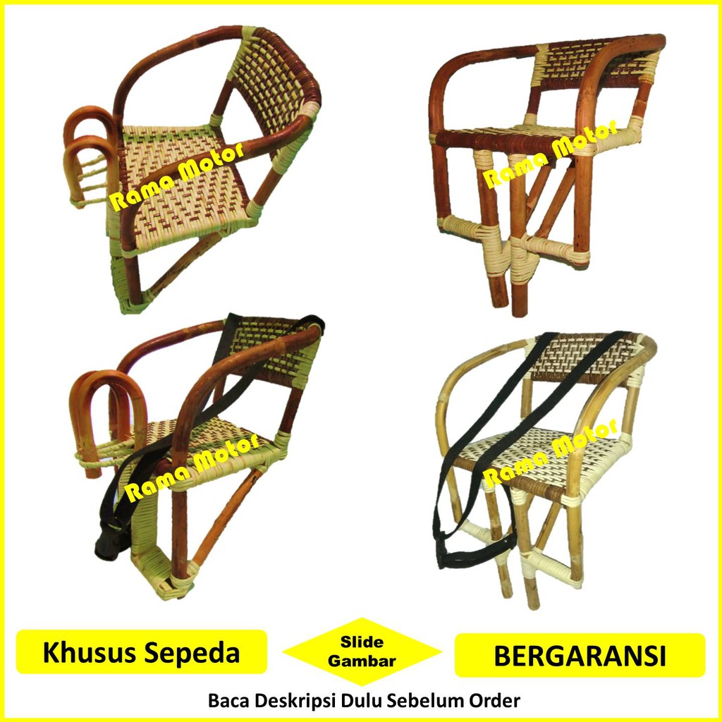  Kursi  Bonceng Sepeda  Kursi  Sepeda  Dari Rotan  Kursi  