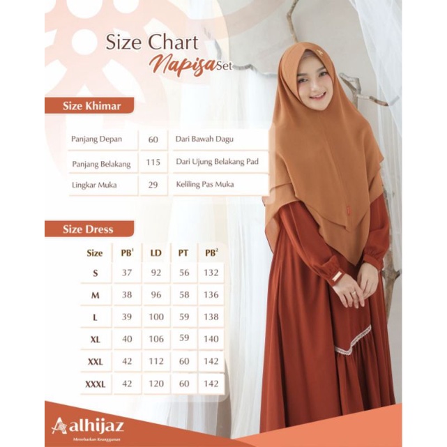 Gamis napisa set By Al Hijaz (Ready)