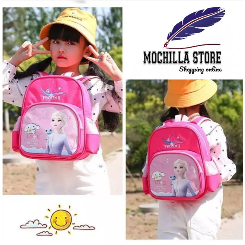 Tas Sekolah Anak TK - SD Karakter Frozen Elsa Tas anak Perempuan Backpack Tas Ransel Anak MochilllaStore  Tas Kekinian Tas Unique Model Baru