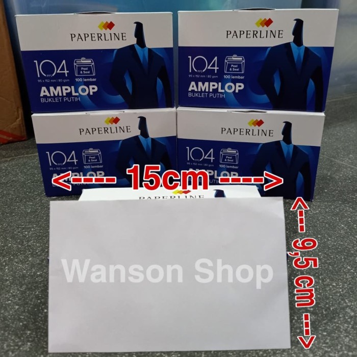 

Menyurat-Surat- Amplop Paperline 104 Polos / Envelope 104 Pps Polos -Surat-Menyurat.