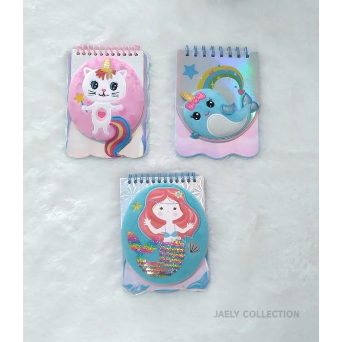 

Notebook empuk boneka agenda diary anak berbagai karakter