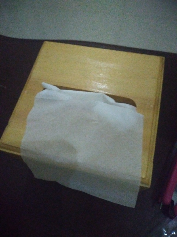 Kotak Tisu Kayu Pinus / Tempat Tisu Kayu Pinus Kecil (tissue Box)