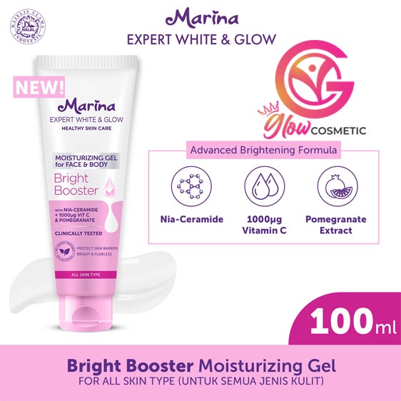 MARINA EXPERT WHITE &amp; GLOW MOISTURIZING GEL BRIGHT BOOST